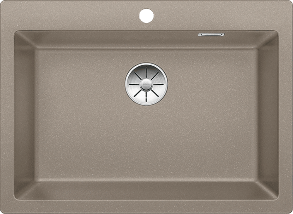 Chiuveta bucatarie Pleon 8 523050, silgranit Trufe, 700 x 510 mm, Blanco